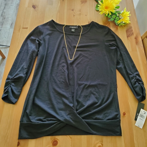 Alyx Womens Boho Faux Wrap Blouse - Picture 8 of 9